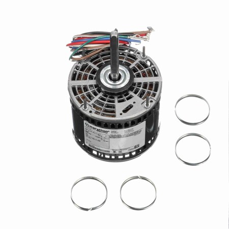 MARATHON Motor 0.33 Hp 3 Speed Fan And Blower Hvac/R Motor, 1 Phase, 1200 Rpm, 277 V, 48Y Frame, Opao X019